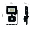 LED reflektor SIMPO s pohybovým čidlom 10,5W neutrálna biela - ZS2312_8