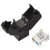 Samorezný netienený keystone CAT5E UTP RJ45 - SXKJ-5E-UTP-BK-SA - 25286701 - vnútro