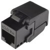 Samorezný netienený keystone Solarix CAT5E UTP RJ45 - SXKJ-5E-UTP-BK-SA - 25286701