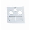 LOGUS90 - 90773 TBR - Kryt zásuvky R-TV-SAT 2xRJ45 Cat6, biela