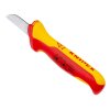 Kábelový nôž Knipex 98 52 VDE s rovnou čepeľou a ochrannou krytkou