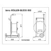 Bubon ROLLER-BLOCK 450 - rozmer