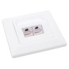 Zásuvka dátová SX9-2-6-STP-WH 2xRJ45 pod omietku - 23100094