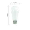 LED žiarovka Classic A67 / E27 / 19 W (150 W) / 2 452 lm / teplá biela - ZQ5183_5