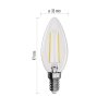 LED žiarovka Filament sviečka / E14 / 1,8 W (25 W) / 250 lm / neutrálna biela - ZF3201_5