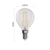 LED žiarovka Filament Mini Globe / E14 / 1,8 W (25 W) / 250 lm / neutrálna bie. - ZF1201_5