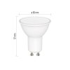 LED žiarovka GoSmart MR16 / GU10 / 4,8 W / 400 lm / RGB / stmievateľná / Wi-Fi - ZQW832R_6
