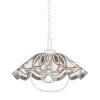 PREZENT 74197 C02 LYRA ACRYL 1xE27/60W,WHITE/GOLD,PENDANT