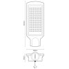 LED pouličné svietidlo 100W / 4000K - LSL323N_6