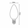 LED žiarovka / filament 4W - C35 / E14 / 3000K - ZLF712_4