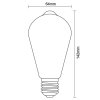 LED žiarovka / filament 12W - ST64 / E27 / 3000K - ZLF915_4