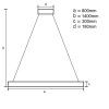 LED krištáľový luster + diaľkový ovládač 110W - J6333/C_8
