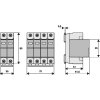 EATON SPCT2-280-3+NPE zvodič prepätia typ 2 do rozvádzača, 4-modulový - rozmer
