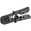 Lisovacie kliešte Tracon RJT s odnímateľným testerom pre konektory RJ45 a RJ11.