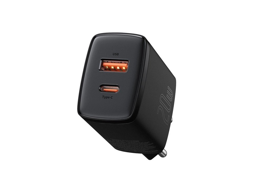 eng pm Baseus Compact fast charger USB USB Type C 20W 3A Power Delivery Quick Charge 3 0 black CCXJ B01 72430 2