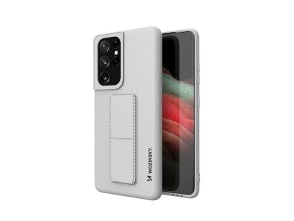 eng pm Wozinsky Kickstand Case Silicone Stand Cover for Samsung Galaxy S21 Ultra 5G Gray 69588 1