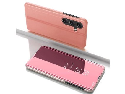 eng pm Clear View Case for Samsung Galaxy S25 Cover with Flip Pink 183509 1