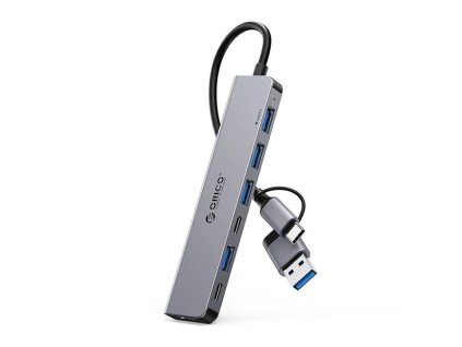 eng pm Orico YSA7 U3 USB A USB C Hub Docking Station 4x USB A 2 0 1x USB A 3 0 2x USB C 2 0 Gray 185671 1