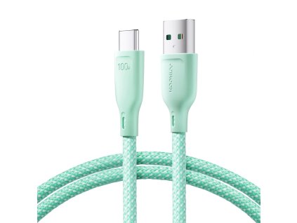 eng pl Joyroom Multi Color Series S A34 USB A USB C cable 100W 1m green 151821 1