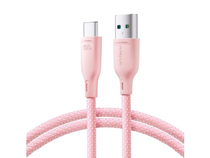 eng pl Joyroom Multi Color Series S A34 USB A USB C Cable 100W 1m Pink 151824 1