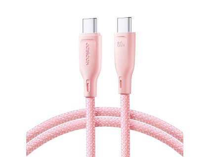 eng pl Joyroom Multi Color Series S A34 USB C USB C PD 60W 1m Cable Pink 151829 1