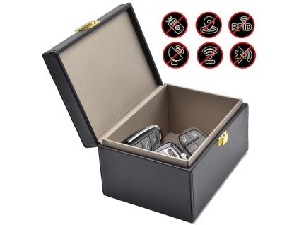 eng pl Signal blocking chest Radio blocking Faraday Box for car keys smartphone black 61884 1