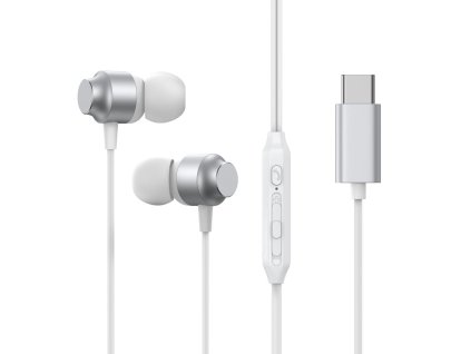 eng pl Joyroom JR EC06 USB C in ear headphones silver 155499 1