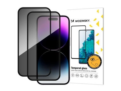 eng pl Wozinsky Privacy Glass tempered glass for iPhone 17 16 Pro set of 2 196767 1