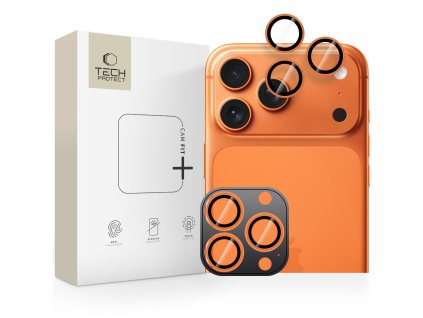 eng pl Tech Protect Camring Fit Camera Cover for iPhone 14 Pro Max 15 Pro Max 16 Pro Max 17 Pro Max Orange 203405 1