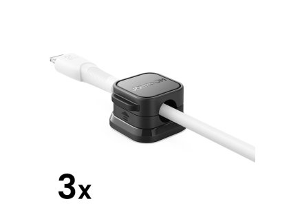 eng pm Joyroom JR ZS368 magnetic cable organizer black 3 pcs 156012 14