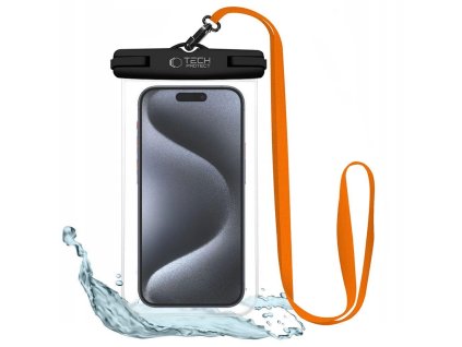 eng pl Tech Protect Waterproof Case UWC7 waterproof for devices up to 6 9 quot black and orange 172363 1