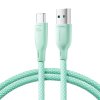 eng pl Joyroom Multi Color Series S A34 USB A USB C cable 100W 1m green 151821 1