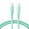 eng pl Joyroom Multi Color Series S A34 USB C USB C PD 60W cable 1m green 151826 1