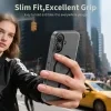 Matný čierny kryt Tech Protect MagSlim MagSafe na iPhone 17 detaily 2