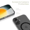 Matný čierny kryt Tech Protect MagSlim MagSafe na iPhone 17 detaily