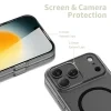Matný čierny kryt Tech Protect MagSlim MagSafe na iPhone 17 Pro detaily