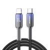 eng pl Joyroom S A42 Crystal Clear Series 30W USB C Lightning cable 1 2m black 182002 1