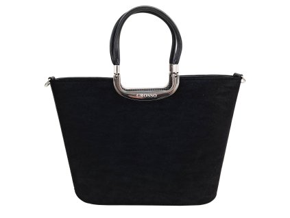 1 grosso cerna velurova kabelka do ruky s7