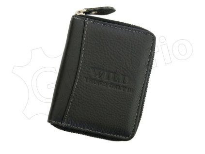 WILD things only !!! Celozipová kožená peněženka Wild Things Only 5508 černá