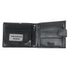 GROSSO Kožená lesklá pánská peněženka černá