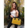 punce damska taska na notebook horcicova zluta model
