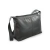 cerna kozena dvouzipova kabelka s sirokym popruhem 212 4003 60