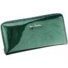 Kožená celozipová peněženka Pierre Cardin LEAF 119 zelená