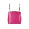 Kožená crossbody kabelka no. 55 růžová