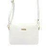 Malá kožená crossbody kabelka MiaMore no. 59 bílá
