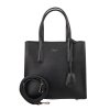 Středně velká tříoddílová kabelka do ruky David Jones CM7132 černá