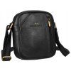 Malá pánská kožená crossbody taška Peterson 8023 černá