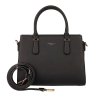 Středně velká tříoddílová kabelka do ruky David Jones CM7505 černá