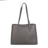Velká tříoddílová kabelka na rameno David Jones CM7796 šedá