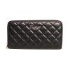 David Jones Paris Celozipová prošívaná peněženka David Jones P510 černá